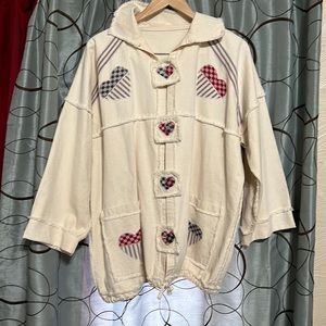 100 %Cotton jacket hand designer coat